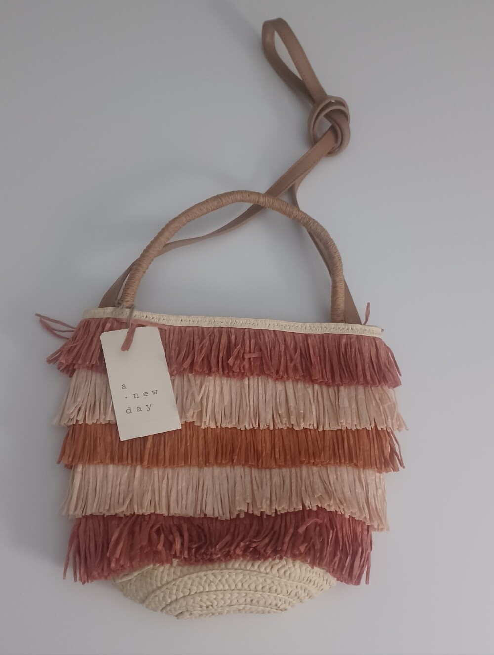 A New Day Fringe Bucket Purse